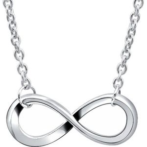 Fako Bijoux® - Ketting - Infinity - Classic - Zilverkleurig