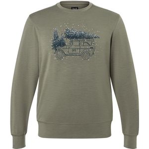 Super.natural - M LANTREE CREW - Trui - Kerstprint - Merinowol