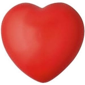 Stressbal rood hartje 7 cm - huwelijk geschenk - valentijn cadeautje voor hem en haar