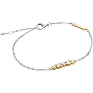 Esprit ESBR00521317 Flow - armband - Zilver geelgoudverguld - Zilver en goudkleurig - 21 cm