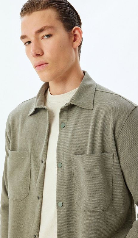 Overhemd - Enkellengte - Normaal - Dubbele Zak Met Klep