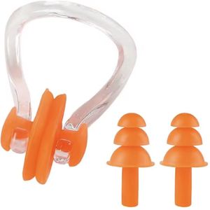 Scoby - Zwemoordoppen - Neusklem Set - Swim Gear - 3-Delig - Universeel - Oranje