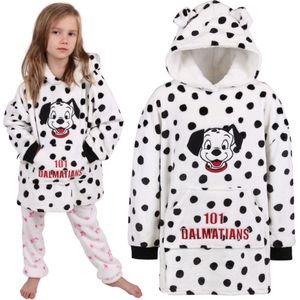 101 Dalmatiërs - Wit Sweatshirt met Capuchon / Badjas voor Kinderen / 104-116