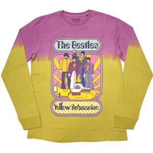 The Beatles - Yellow Submarine Band Frame Longsleeve shirt - 2XL - Geel/Roze