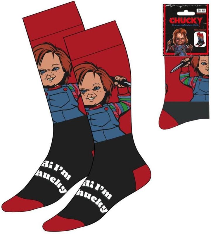 CERDA - LIFE'S LITTLE MOMENTS - Sokken - Donkerrood - Ontwerp van Chucky - Maten 38-45