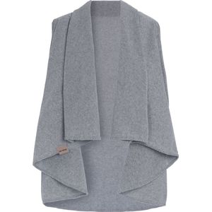 Knit Factory - Senna - Omslagvest - Lichtgrijs