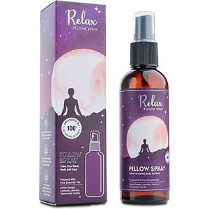Relax - Pillow Spray - Kussenspray - Essentiële oliën - 100ml - Song of India