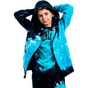 Everlast - Lfs FW Tie Dye - Sweatshirt - Blauw - Volledige Rits