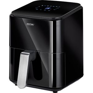 MPM - Airfryer 4,5 Liter Heteluchtoven - Digitaal LED-Display - 1400W Hetelucht Friteuse - Zwart