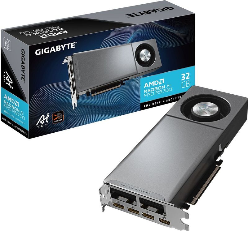 GIGABYTE Radeon AI PRO R9700 AI TOP 32G AMD 32 GB GDDR6