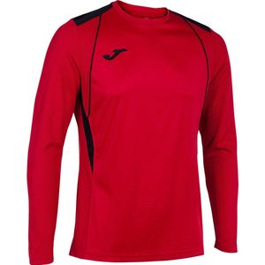 Joma Championship VII T-shirt voor heren (1 stuk), Zwart rood, 4-5 años