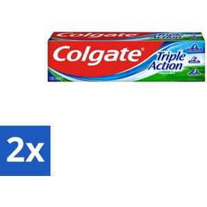 Colgate Tandpasta Triple Action 100 ml - Voordeelverpakking - 2 stuks
