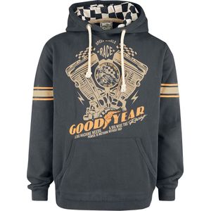 GoodYear Princeton Heren Trui met capuchon - donkergrijs - M