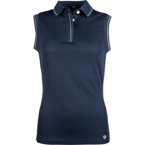 HKM Poloshirt Catherine Mouwloos - maat XXL - Navy
