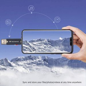 USB 3.0 Kaartlezer voor SD, Micro SD, UHS-I, TF voor Camera's en Smartphones - Zwart