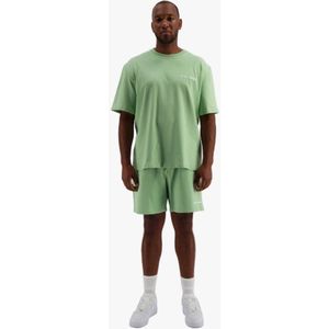 Casual Short Mannen - 100% katoen 320 GSM - Regular fit - Maat L - Mintgroen