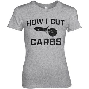 Hybris Pizza Slicer Girly Tee Damen T-Shirt Heather-Grey-M