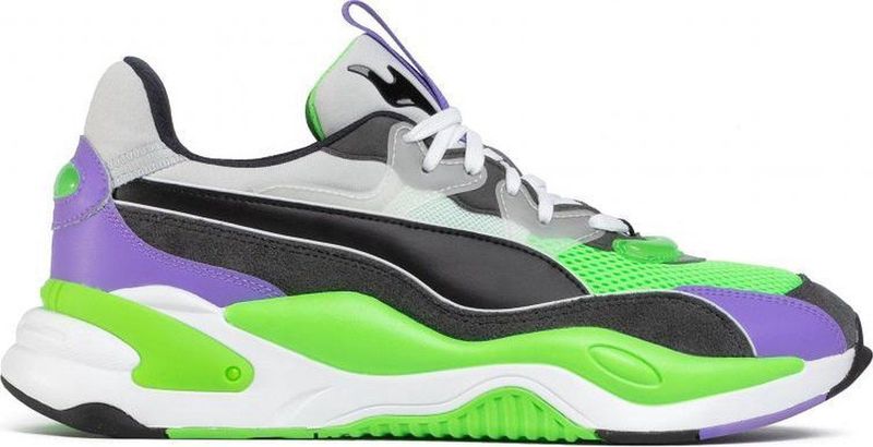 Puma - RS-2K - Sneakers - Multicolor - Dark Shadow - Fluo Green