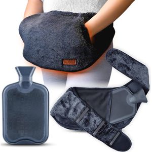 Omwikkelbare Warmwaterkruik - 1,5L Luxe en Draagbare Warmtekruik voor Menstruatiepijn