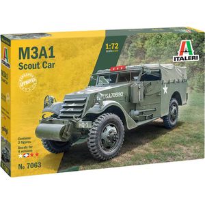 1:72 Italeri 7063 M3A1 Scout Car Plastic Modelbouwpakket