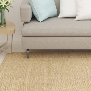 The Living Store Sisal Vloerkleed - 66 x 100 cm - Anti-slip - 100% Sisal