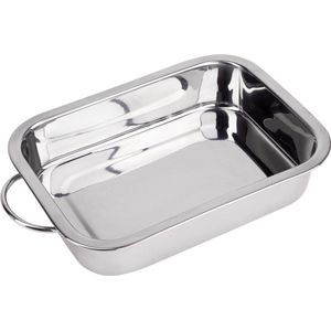 Renberg Lasagneschaal - Bakvorm - RVS - 32 x 23 x6.3CM -4 Liter