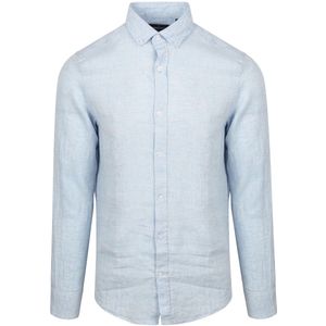 Steppin' Out - Overhemd - Lichtblauw - Regular Fit - Linnen