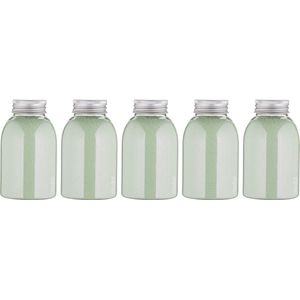 Scrubzout Dennen - 300 gram - fles met aluminium dop - Hydraterende Lichaamsscrub - set van 5 stuks