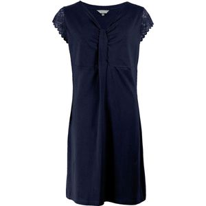 Irresistible Dames Nachthemd - 100% Katoen - Navy Blauw - Maat M