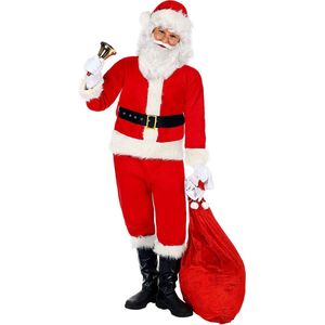 Widmann - Kerst & Oud & Nieuw Kostuum - O Denneboom Kerstman Kind Kostuum - Rood - Maat 140 - Kerst - Verkleedkleding