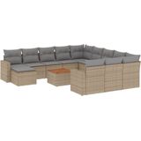 vidaXL-13-delige-Loungeset-met-kussens-poly-rattan-beige