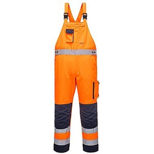 Hi-Vis Amerikaanse Overall in Oranje/Marine - M
