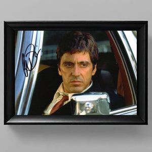 Al Pacino Michael Corleone Ingelijste Handtekening – 15 x 10cm In Klassiek Zwart Frame – Gedrukte handtekening – The Godfather