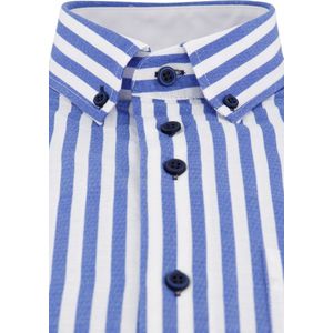 Portofino casual overhemd blauw