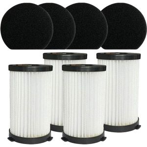 4 filters en 4 sponzen - accessoires voor elektrische bezemfilter - mobiele telefoon Force 2761 2759 met langere handgreep .