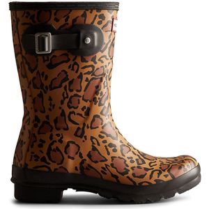 Hunter - Original Short - Regenlaarzen - Bruin - Waterdicht - Goede Grip