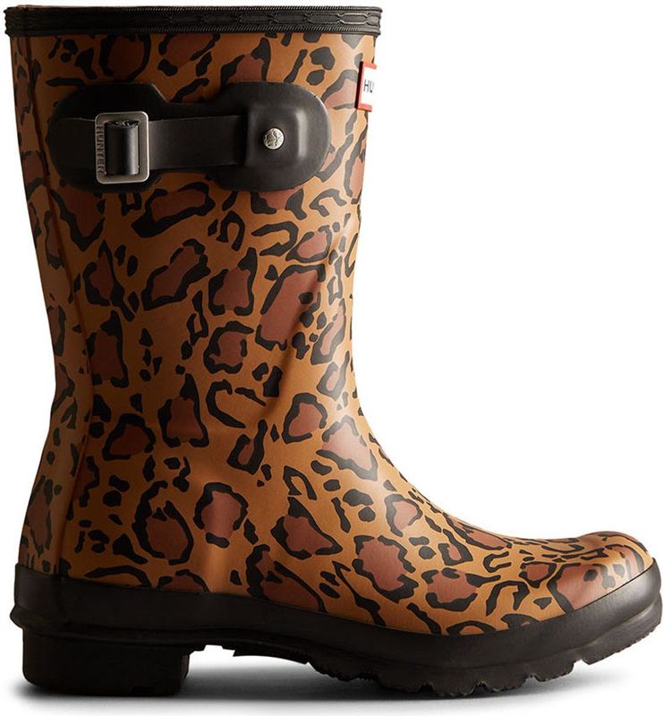 Hunter - Original Short - Regenlaarzen - Bruin - Waterdicht - Goede Grip