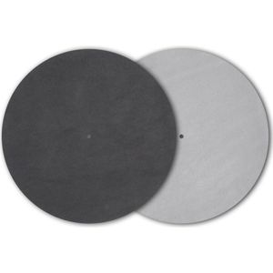 Leather-IT Draaitafel Mat - Zwart - Audio Systems