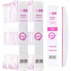 Nail4U Basic Nagelvijlen 180/240 Grit - 50 Stuks