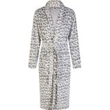 By Louise Dames Badjas Fleece Grijs Panterprint - Maat S
