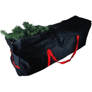 Kerstboom opbergtas - XL opberghoes - opbergzak - kerst opbergen - kunstkerstboom tas - zwart/rood