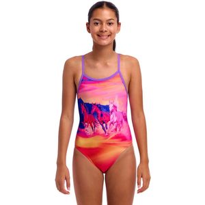 Funkita - Single Strap One Piece - Zwempak - Roze - 12 Jaar Meisjes