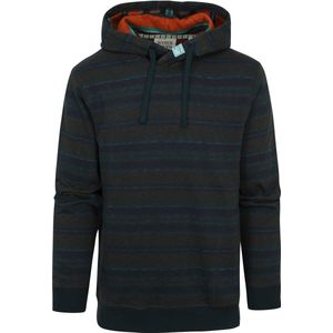 Scotch and Soda - Hoodie Contrast Donkergroen - Heren - Maat M - Regular-fit