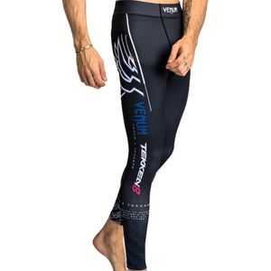Venum x Tekken 8 Jin Kazama Sportlegging Spats Blauw Zwart Wit - M