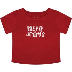 Pepe Jeans Amandine T-shirt Met Korte Mouwen Rood 10 Years Meisjes