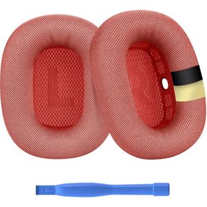 Vervangende Oorkussens voor AirPods Max Hoofdtelefoon van MMOBIEL – Premium - Mesh Fabric Koptelefoon Oorkussens met Siliconen Laag – Noise Isolation Hoofdtelefoon Earpads – Roze