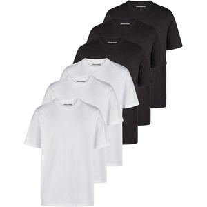 Jack & Jones Heren T-Shirt JACJEANS UNDERWEAR 6 PACK regular fit Veelkleurig XXL Ronde Hals Volwassenen gemaakt van 100% katoen