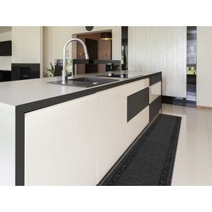 JYG GREECE ANTRACIET - 66x1400 cm - Antislip keukenloper - keukenmat