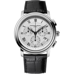 Frédérique Constant Classics FC-292MC4P6 Horloge - Leer - Zwart - Ø 40 mm