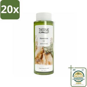 20 x Therme - Hammam - Badschuim - Verfrissend - Verzorgend - 500ml - Grootverpakking - Hammam Badschuim - Oosterse Geur - Badritueel - Ontspanning - Huidverzorging